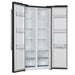 Forno Salerno Espresso 33" Side-by-Side 15.6 Cu.Ft. Black Refrigerator FORNO