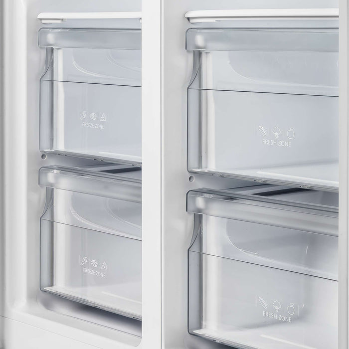 Forno Salerno 33" Side-by-Side Stainless Steel Refrigerator 15.6 cu.ft FORNO