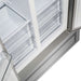 Forno Salerno 33" Built-in Stainless Steel Refrigerator 15.6 cu. ft - With Modern Decorative Grill - 37" Wide FORNO