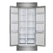 Forno Salerno 33" Built-in Stainless Steel Refrigerator 15.6 cu. ft - With Modern Decorative Grill - 37" Wide FORNO