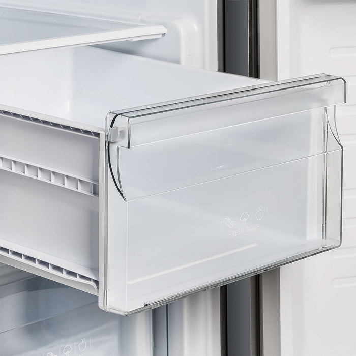 Forno Salerno 33" Built-in Stainless Steel Refrigerator 15.6 cu. ft - With Decorative Grill - 37" Wide FORNO