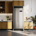 Forno Salerno 33" Built-in Stainless Steel Refrigerator 15.6 cu. ft - With Decorative Grill - 37" Wide FORNO