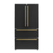 Forno Moena Espresso 36" French Door Refrigerator in Black, 19.2 cu. ft FORNO