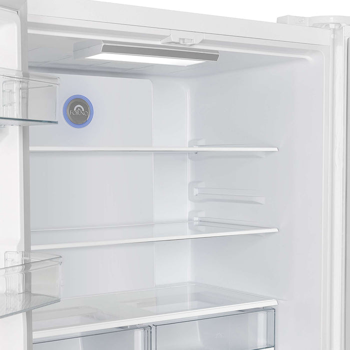 Forno Moena Espresso 36" French Door Refrigerator in White, 19.2 cu. ft FORNO