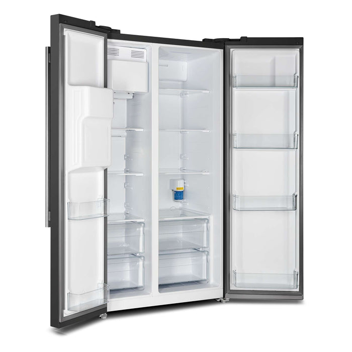 Forno Salerno Espresso 36" Side-by-Side Black Refrigerator 20 cu. ft FORNO