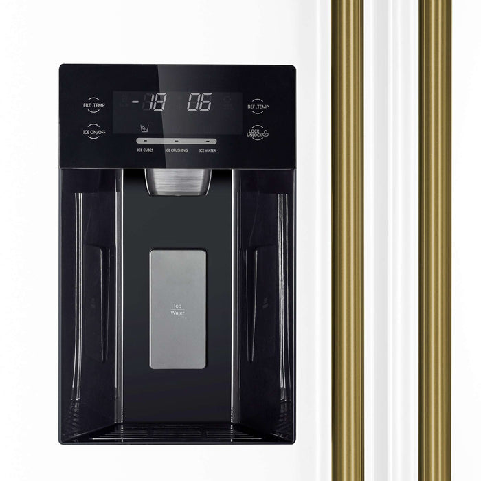 Forno Salerno Espresso 36" Side-by-Side White Refrigerator 20 cu.ft FORNO