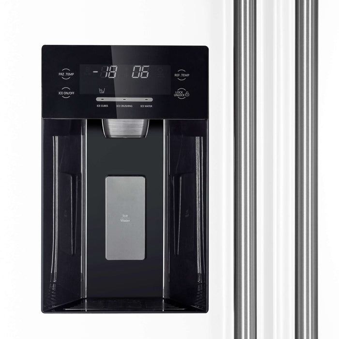 Forno Salerno Espresso 36" Side-by-Side White Refrigerator 20 cu.ft FORNO