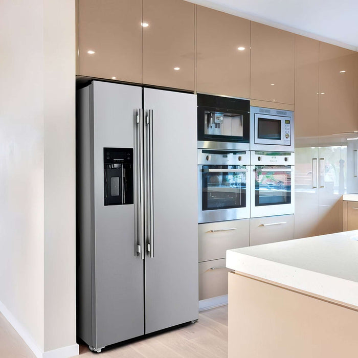 Forno Salerno 36" Side by Side Stainless Steel Refrigerator 20 cu.ft FORNO