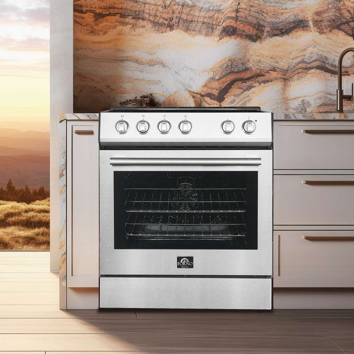 Forno Leonardo Espresso 30" Electric Range Stainless-Steel FORNO