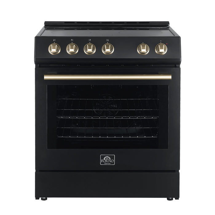 Forno Leonardo Espresso 30" Electric Range Black FORNO