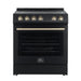 Forno Leonardo Espresso 30" Electric Range Black FORNO