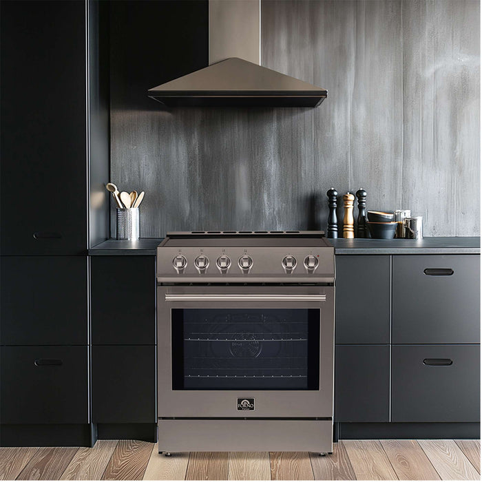 Forno Leonardo Espresso 30" Electric Range Stainless-Steel FORNO