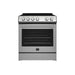Forno Leonardo Espresso 30" Electric Range Stainless-Steel FORNO