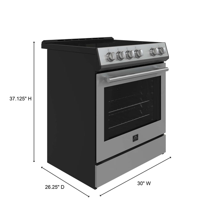 Forno Leonardo Espresso 30" Electric Range Stainless-Steel FORNO