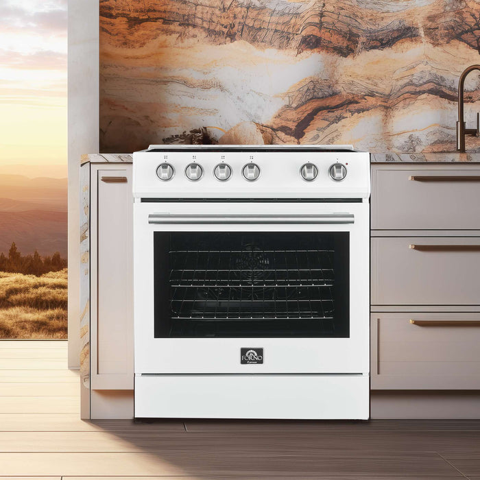 Forno Leonardo Espresso 30" Electric Range White FORNO