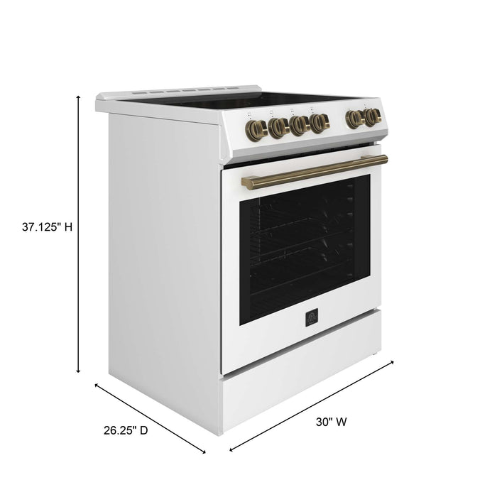 Forno Leonardo Espresso 30" Electric Range White FORNO