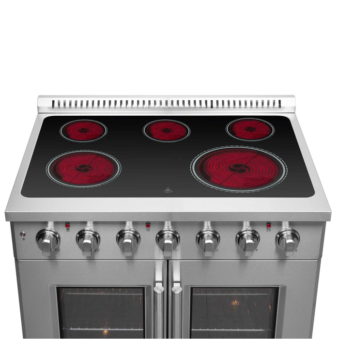Forno Galiano 36" Freestanding French Door Electric Range FORNO