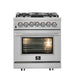 Forno Massimo 30" Freestanding Dual Fuel Range FORNO