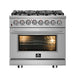 Forno Massimo 36" Freestanding Dual Fuel Range FORNO
