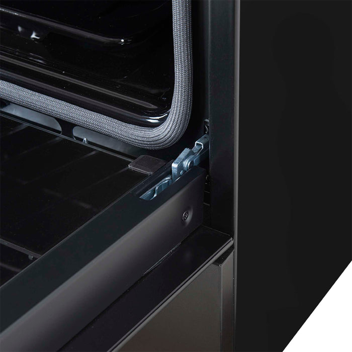 Forno Leonardo Espresso 30" Black Gas Range, 5 Burners, 39 500 BTU, 5 cu.ft. Convection Oven FORNO