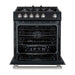 Forno Leonardo Espresso 30" Black Gas Range, 5 Burners, 39 500 BTU, 5 cu.ft. Convection Oven FORNO