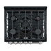 Forno Leonardo Espresso 30" Black Gas Range, 5 Burners, 39 500 BTU, 5 cu.ft. Convection Oven FORNO
