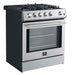 Forno Leonardo 30" Stainless Steel Gas Range FORNO