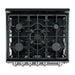 Forno Leonardo Espresso 30" Black Gas Range, 5 Burners, 39 500 BTU, 5 cu.ft. Convection Oven FORNO