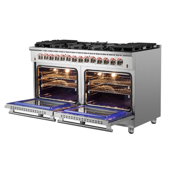 Forno Massimo 60" Freestanding Dual Fuel Range FORNO