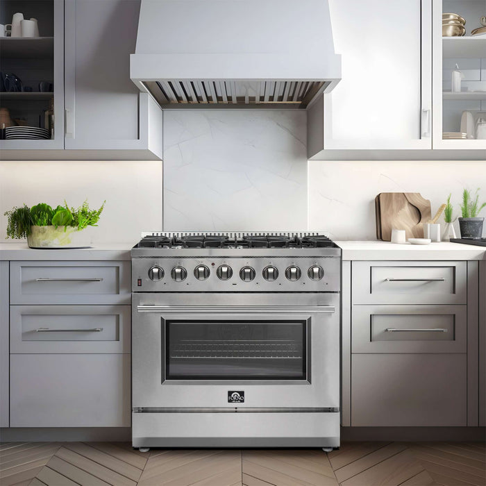 Forno Galiano 36" Freestanding Dual Fuel Range FORNO