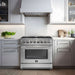 Forno Galiano 36" Freestanding Dual Fuel Range FORNO