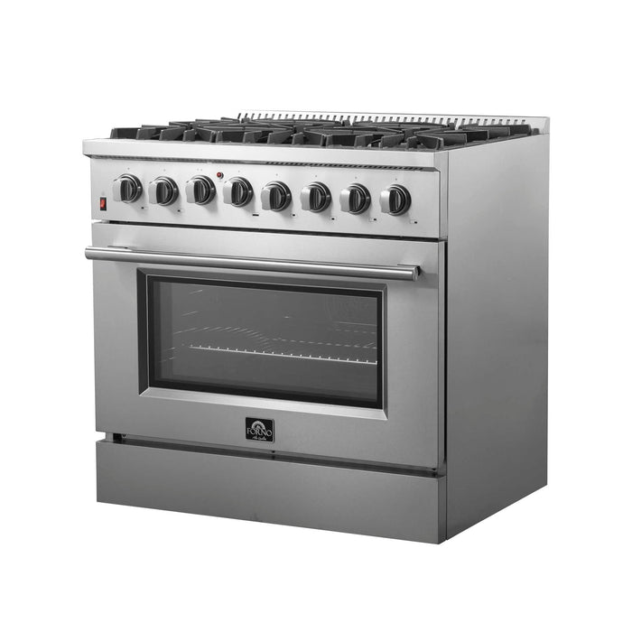 Forno Galiano 36" Freestanding Dual Fuel Range FORNO
