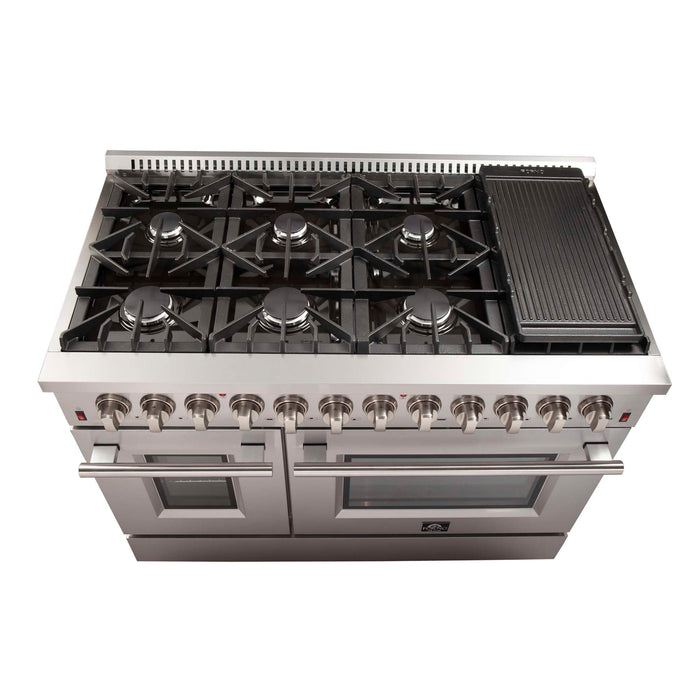 Forno Galiano 48" Freestanding Dual Fuel Range FORNO