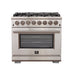 Forno Capriasca 36" Freestanding Dual Fuel Range FORNO