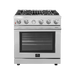 FORNO Livorno 30" Gas Range, 4 Burners FORNO
