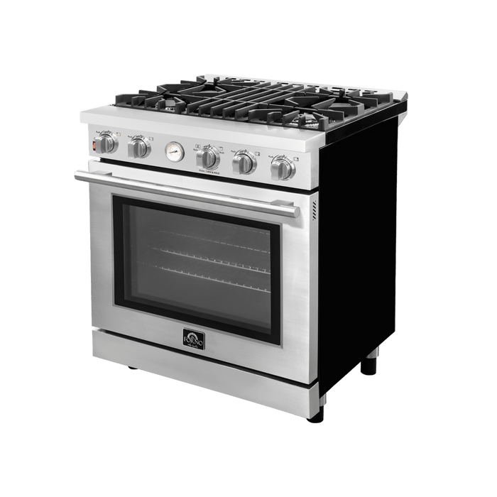 FORNO Livorno 30" Gas Range, 4 Burners FORNO