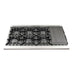 FORNO Galiano 48-inch Gas Range Stainless Steel, 8 Burners, 107,000 BTU, Griddle, 6.58 cu.ft. Double Oven FORNO