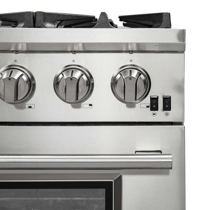 Forno Capriasca 36" Gas Range, 6 Brass Burners, 120,000 BTU, 5.36 cu.ft. Oven FORNO