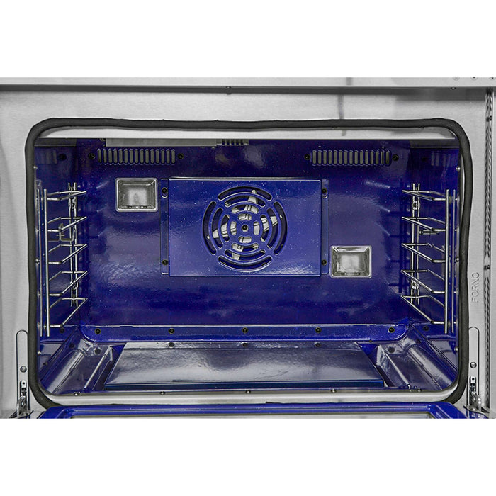 Forno Capriasca 36" Gas Range, 6 Brass Burners, 120,000 BTU, 5.36 cu.ft. Oven FORNO