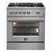 Giovanni 30-inch Gas Range Stainless Steel, 5 Burners 67,000 BTU, 4.32 cu.ft. Convection Oven FORNO