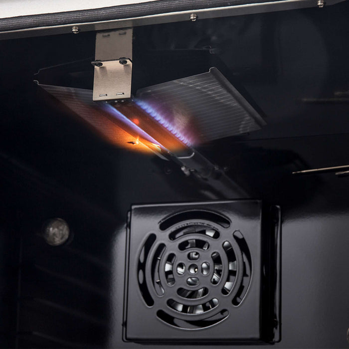 Marco 30-inch Gas Range Stainless Steel, 4 Burners 37,000 BTU, 4.32 cu.ft. Convection Oven FORNO