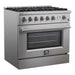 Marco 36" Gas Range, 5.36 cu.ft. Convection Oven FORNO