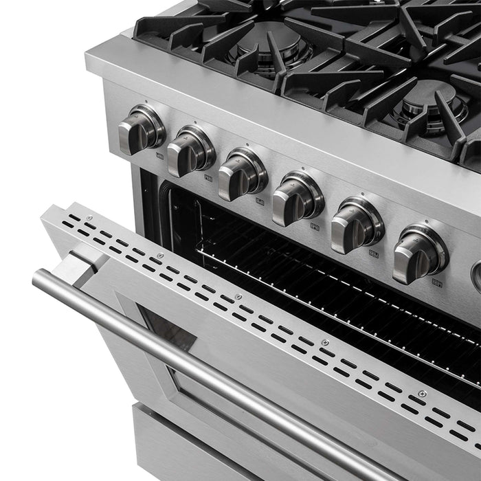 Marco 36" Gas Range, 5.36 cu.ft. Convection Oven FORNO