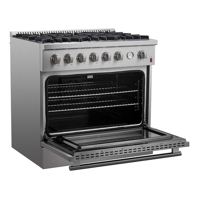 Marco 36" Gas Range, 5.36 cu.ft. Convection Oven FORNO