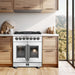 Forno Massimo 30" Freestanding French Door Dual Fuel Range FORNO