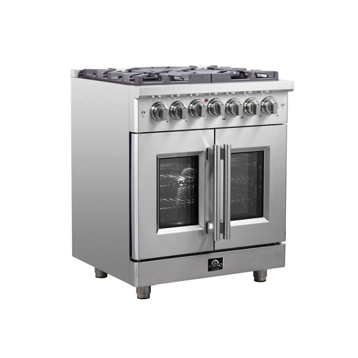 Forno Massimo 30" Freestanding French Door Dual Fuel Range FORNO