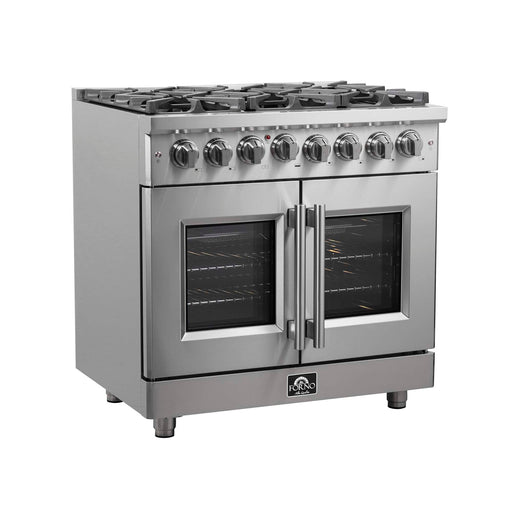 Forno Massimo 36" Freestanding French Door Dual Fuel Range FORNO