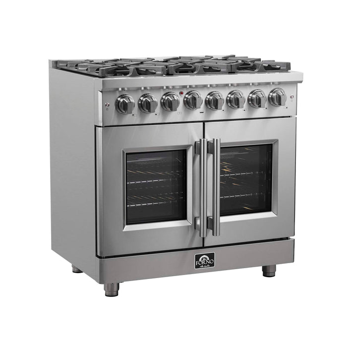 Forno Massimo 36" Freestanding French Door Dual Fuel Range FORNO