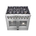 Forno Massimo 36" Freestanding French Door Dual Fuel Range FORNO