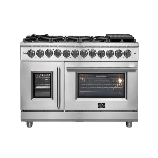 Forno Massimo 48" Freestanding French Door Dual Fuel Range FORNO